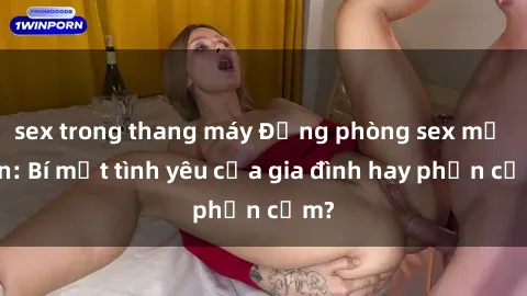 sex trong thang máy Động phòng sex mẹ con: Bí mật tình yêu của gia đình hay phản cảm?